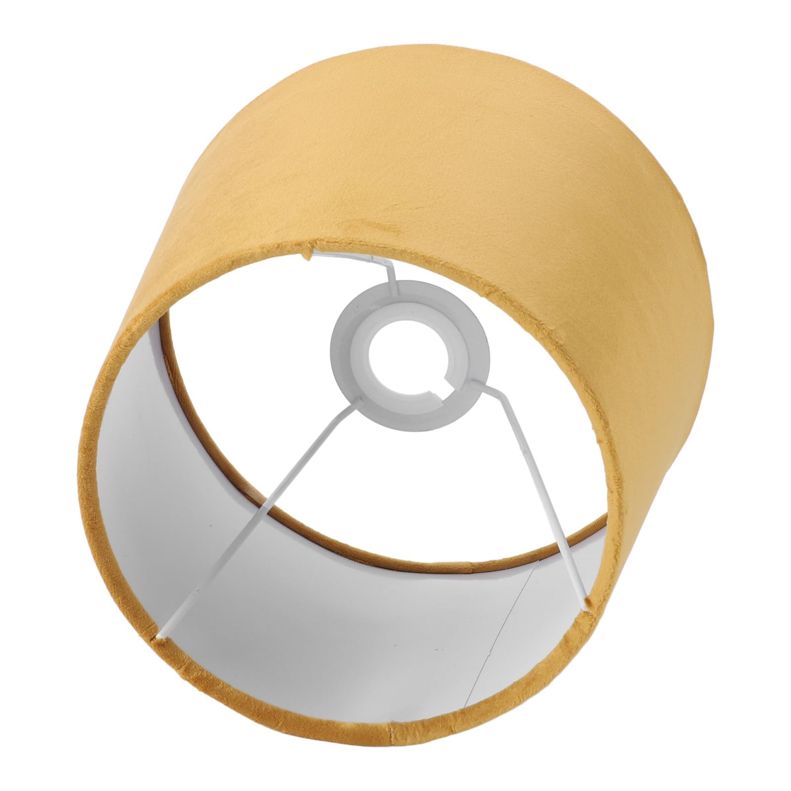 Omabeta Luxuriöser Konischer Lampenschirm aus Samt für Tisch-Stehlampen, Praktische Dekorative Lampenabdeckung für Hotel-Schlafzimmer-Club, E27-E14-Lampenschirm (Gold)