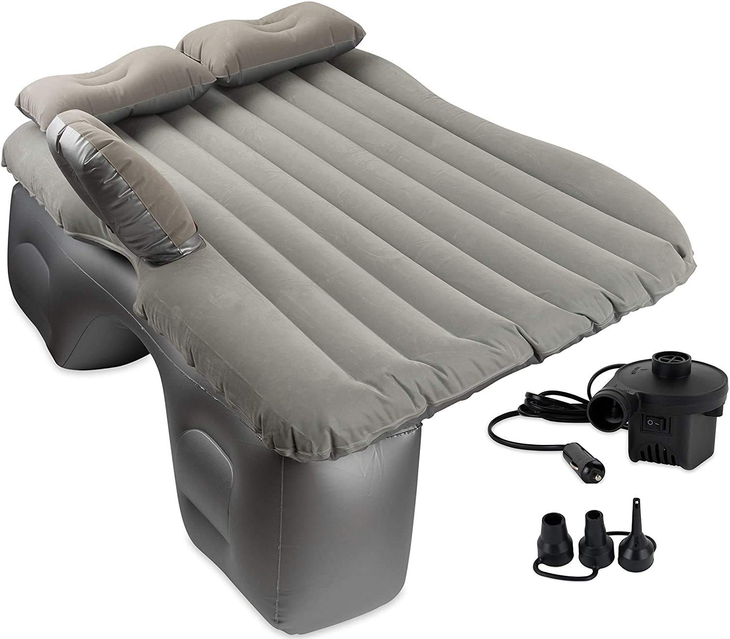 HOPZ Inflatable Car Air Mattress Back Seat Bed Thickened Car Camping Air Mattress Bed with Air Pump, Portable Car Travel Mattress,Car Sleeping Mattress Bed for Car (Car Mattress01 Grey) (B0CDKXXZPS) Amazon Price History, Amazon Price Tracker
