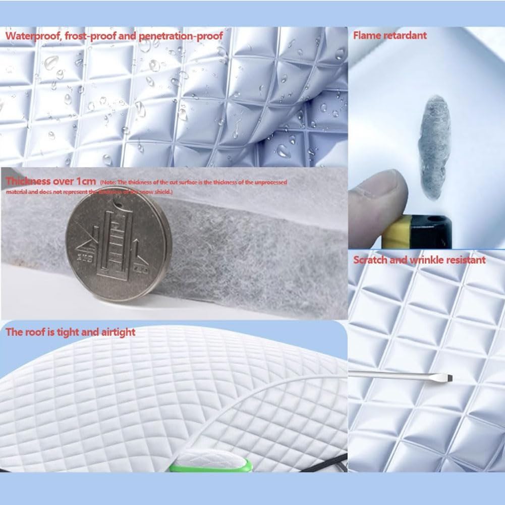 Protector Parabrisas Coche para Civic 9. Generation 2012-2017, Delantero Parabrisa Hielo Nieve Cubierta Protection Solar Invierno Exterior Accesorios,C/All-Windows