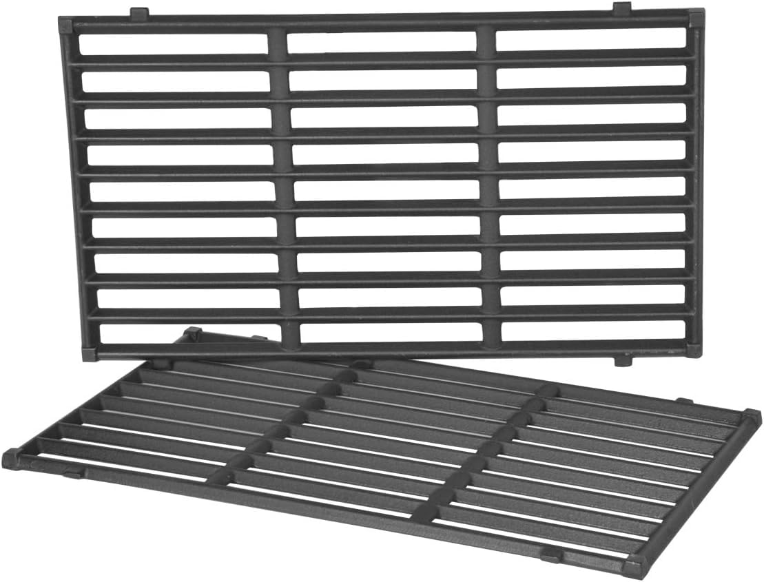 onlyfire Roestvrij stalen grillrooster voor Weber Spirit I & II E210 E220 S210 S220 gasbarbecues (met voorste branderknoppen), reserveonderdelen voor Weber 7637, 44,2 x 25,7 cm, 2 stuks