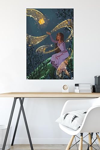 Miniatura 4 de Trends International Disney Wish - Póster de collage 2 (Asha & Star), póster de pared, 22.37 x 34.00 pulgadas, versión premium sin marco