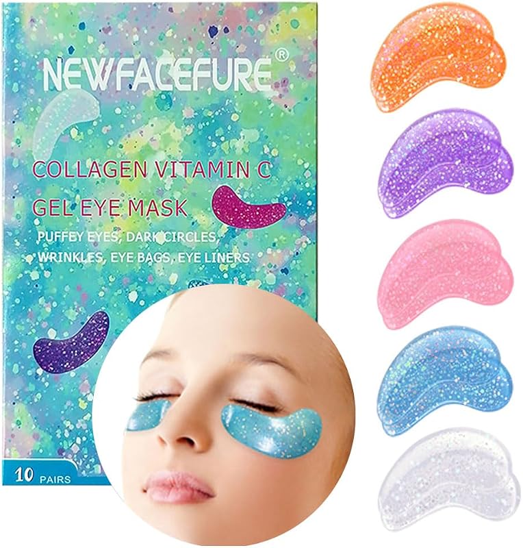 Adesivos em gel para a região dos olhos Newfacefure, 10 pares