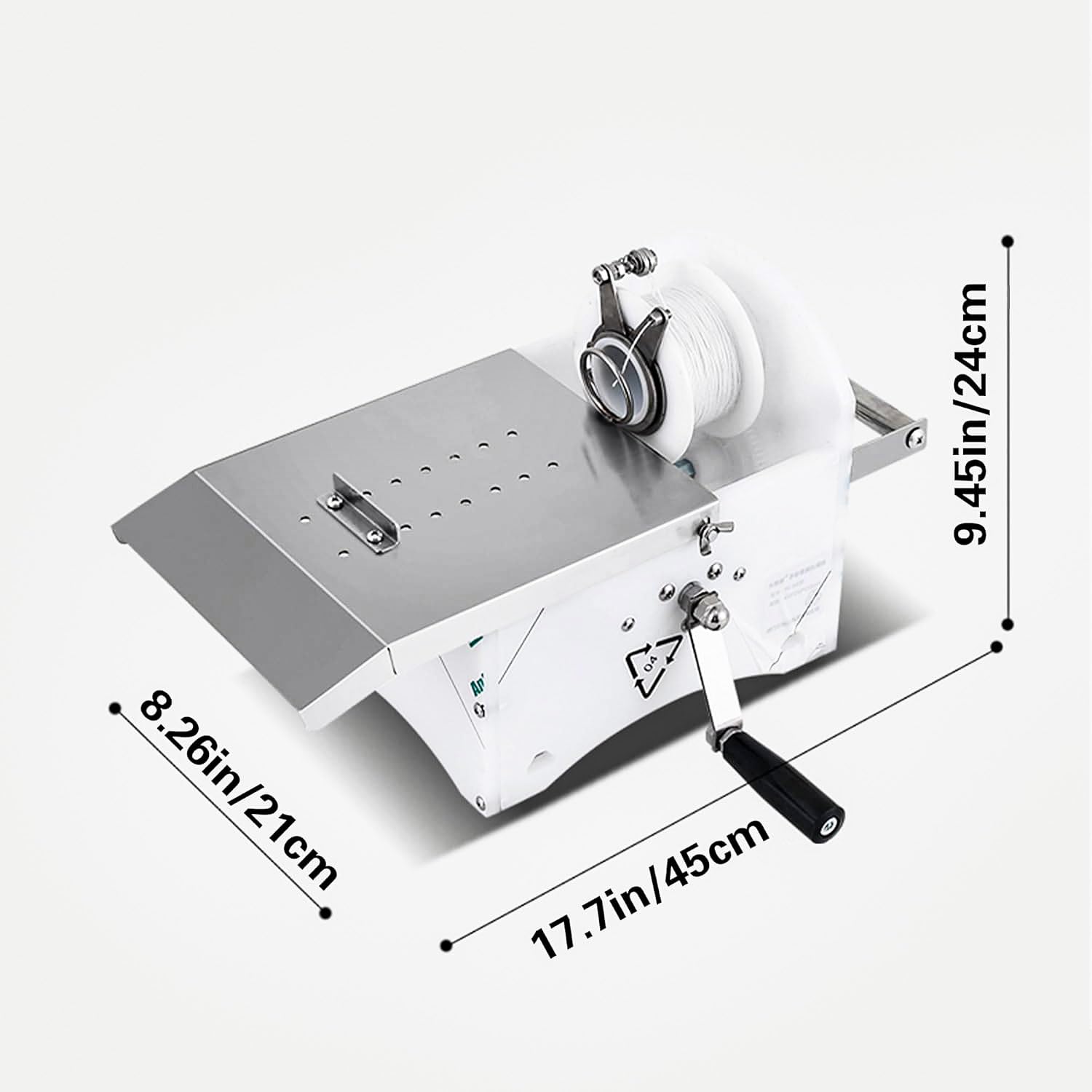 Máquina enlazadora de salchichas, herramienta manual de acero inoxidable, apto para uso alimentario, ahorra espacio para uso doméstico y comercial