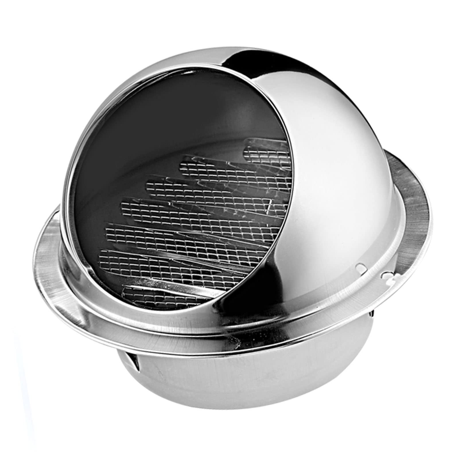 WORDFUN 250/300mm Ventilation Hotte Murale Ronde, Grille D'aération en Acier Inoxydable, Bouche De Sortie Ventilation Grille, Conduit Aérateur d'air, Grille D'évacuation