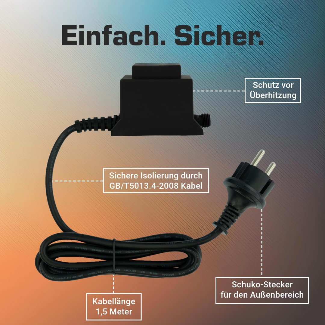 Kerry Electronics 12 V, 39,6 VA/W transformator/transformator IP44 kez0118 ket39 AC/AC prąd zmienny