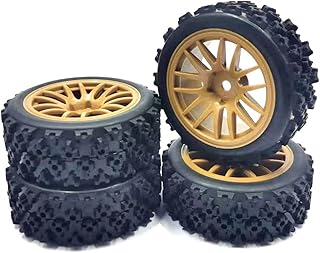 KT202316 Brown 1/10 Scale On Road Flat Car Wheels and Rubber Tires hex 12mm 4pcs (unglued) for HPI GT3 RS4 kyosho FW06