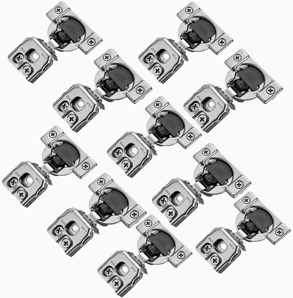 10 Pieces Soft Close 11/4" Overlay Hinge Kitchen Hardware Kitchen Door