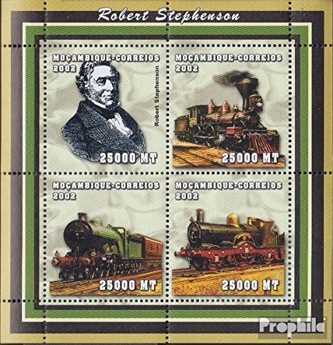 Prophila Collection Briefmarken Block Mosambik – Block152, Robert Stephenson 2002, Postfrisch MNH