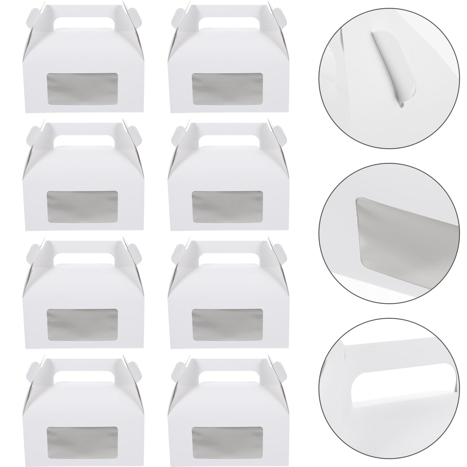 Sosoport 30 Piezas Cajas de Regalos Cajas para Pasteles de Papel en Color Claro, para Postres y Pasteles, Protege el Pastel, para Pastelería Profesional y Cocina Casera