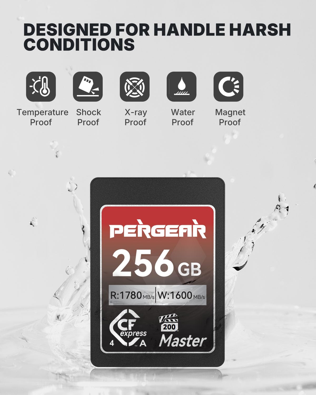 Amazon | PERGEAR CFexpress 4.0 Type A メモリカード 256GB 2枚入れ
