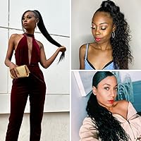 Vista 6 de Cotton Creations Funda de cola de caballo personalizada con extensiones de cabello, haz tu propia cola de caballo