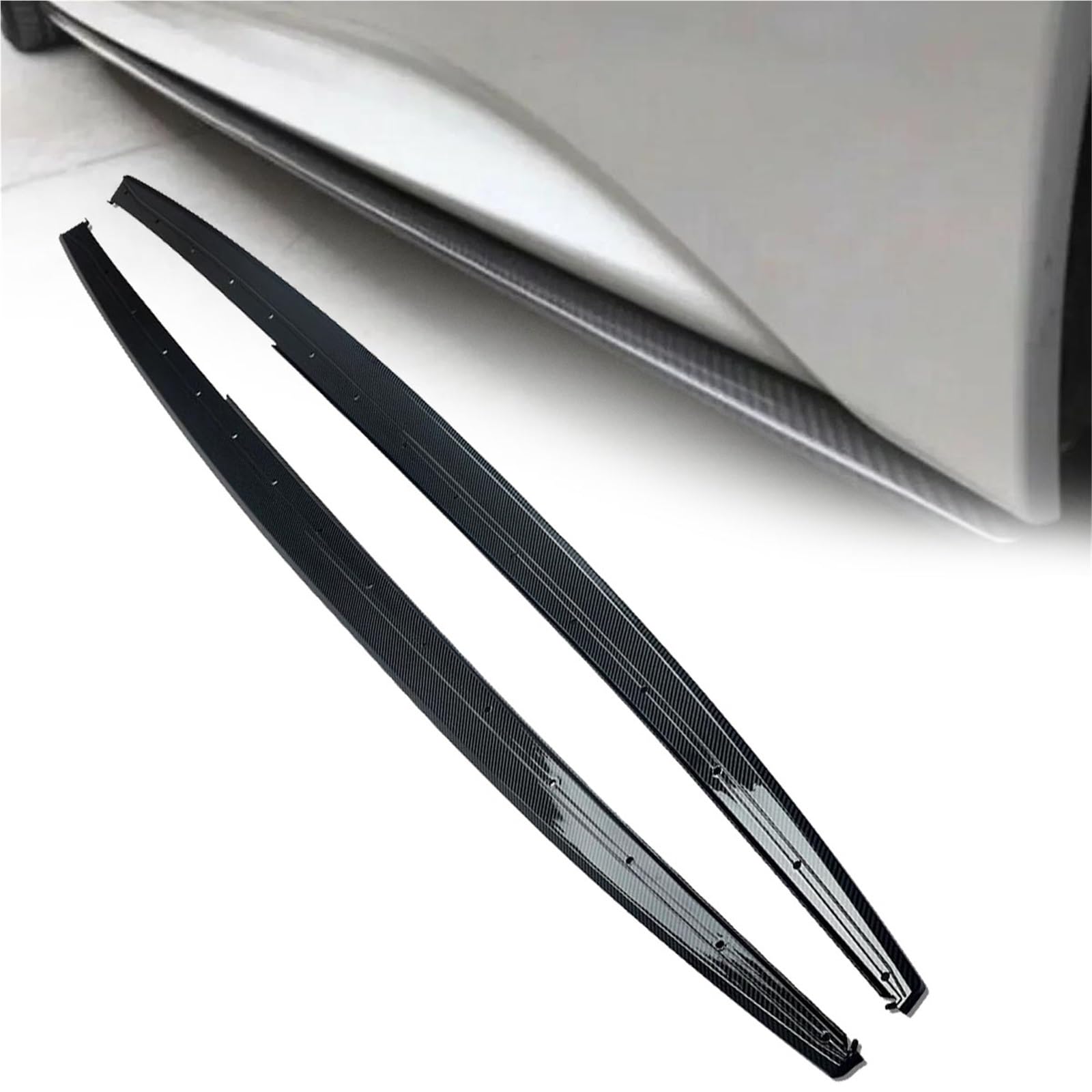Extension de jupes latérales look carbone pour sublimer votre Série 3 F30 lors des rassemblements