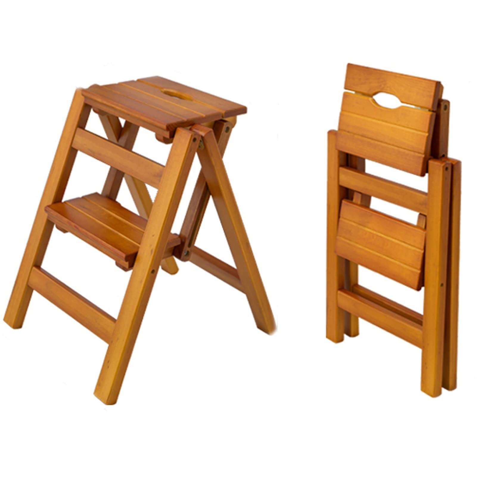 Taburete de Escalera Plegable de 2 escalones para Cocina Sillas de Escalera de Escalada Taburete de peldaño portátil para Interiores de hogar Taburetes de pie pequeños Escaleras de Tijera de
