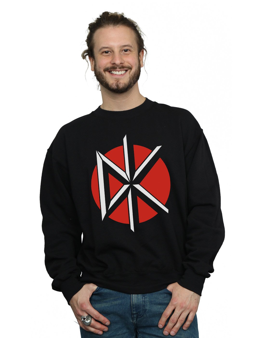 Absolute Cult Dead Kennedys Men's Classic Logo Sweatshirt Black Large