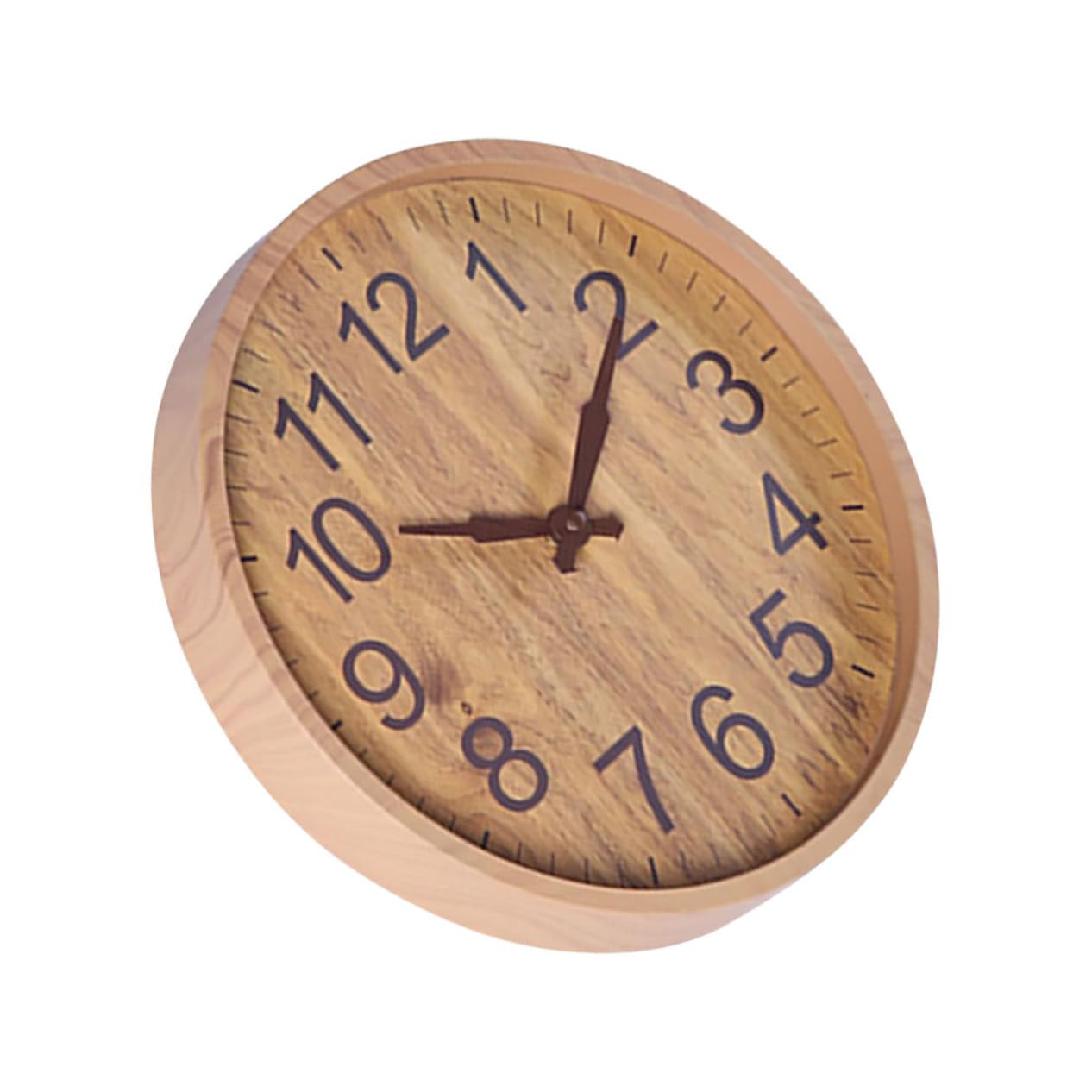 Horloge murale imitation bois MAGICLULU pour decoration simple