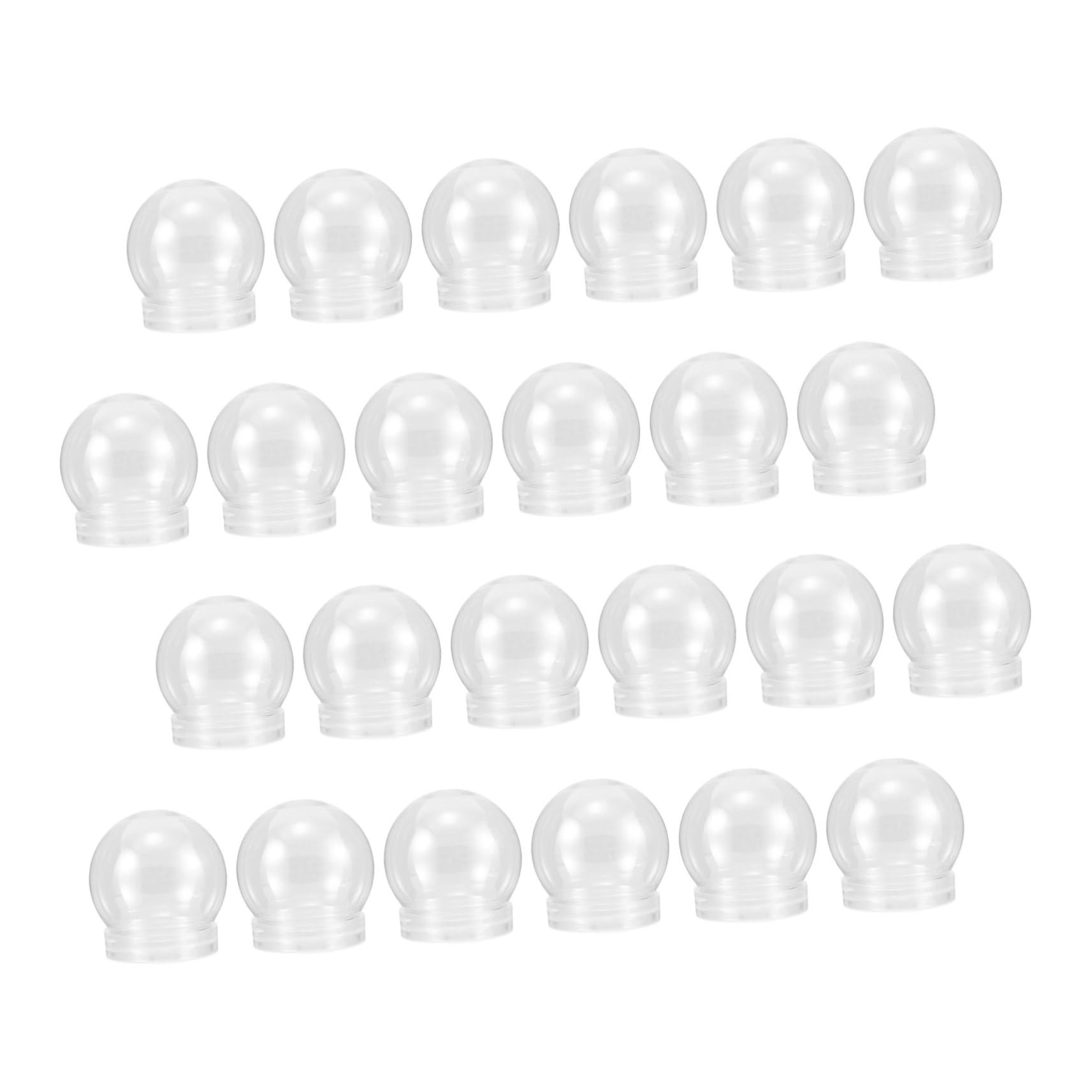 Bolas de nieve de plástico para rellenar en decoraciones de mesas navideñas