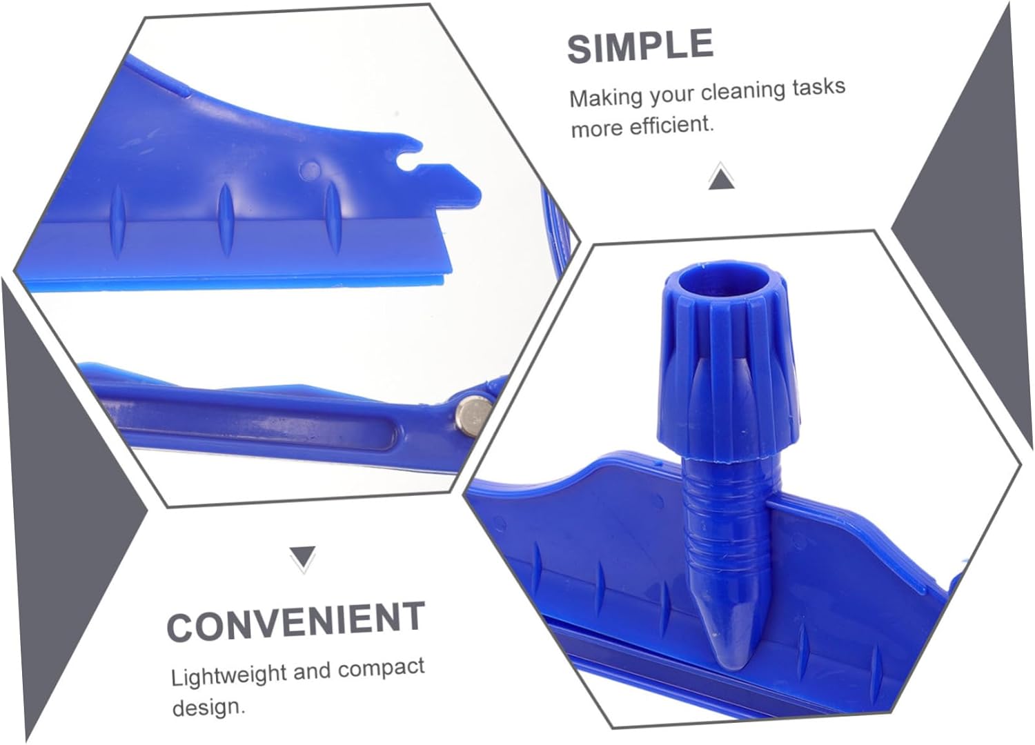 SECFOU 5pcs Mop Head Holder Detachable Clip Mop Head Clip for Easy Replacement Versatile Cleaning Tool for Floor Types for Home and Commercial Use