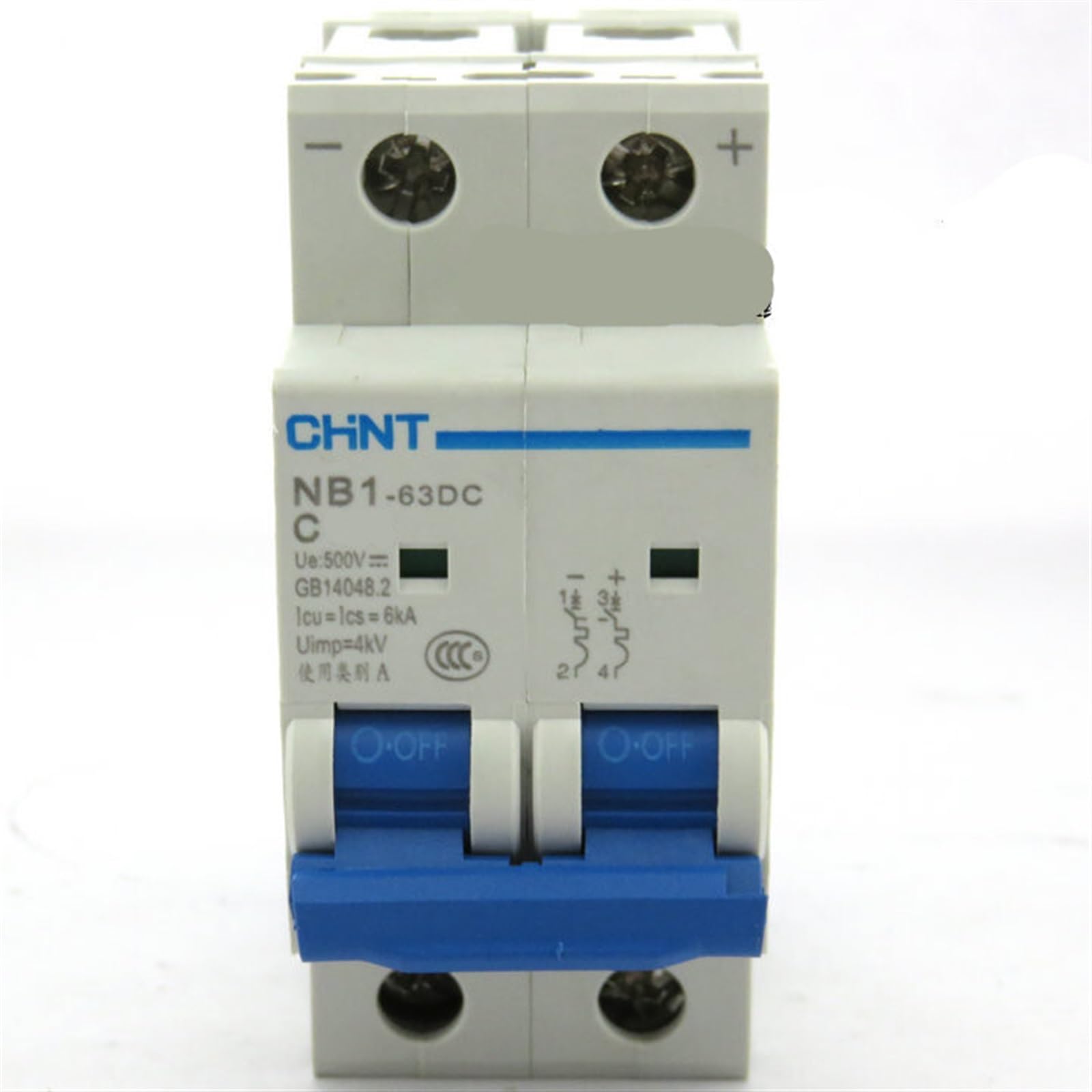 Chint Solar NB1-63DC 32A 500V DC Miniature Circuit Breaker (MCB