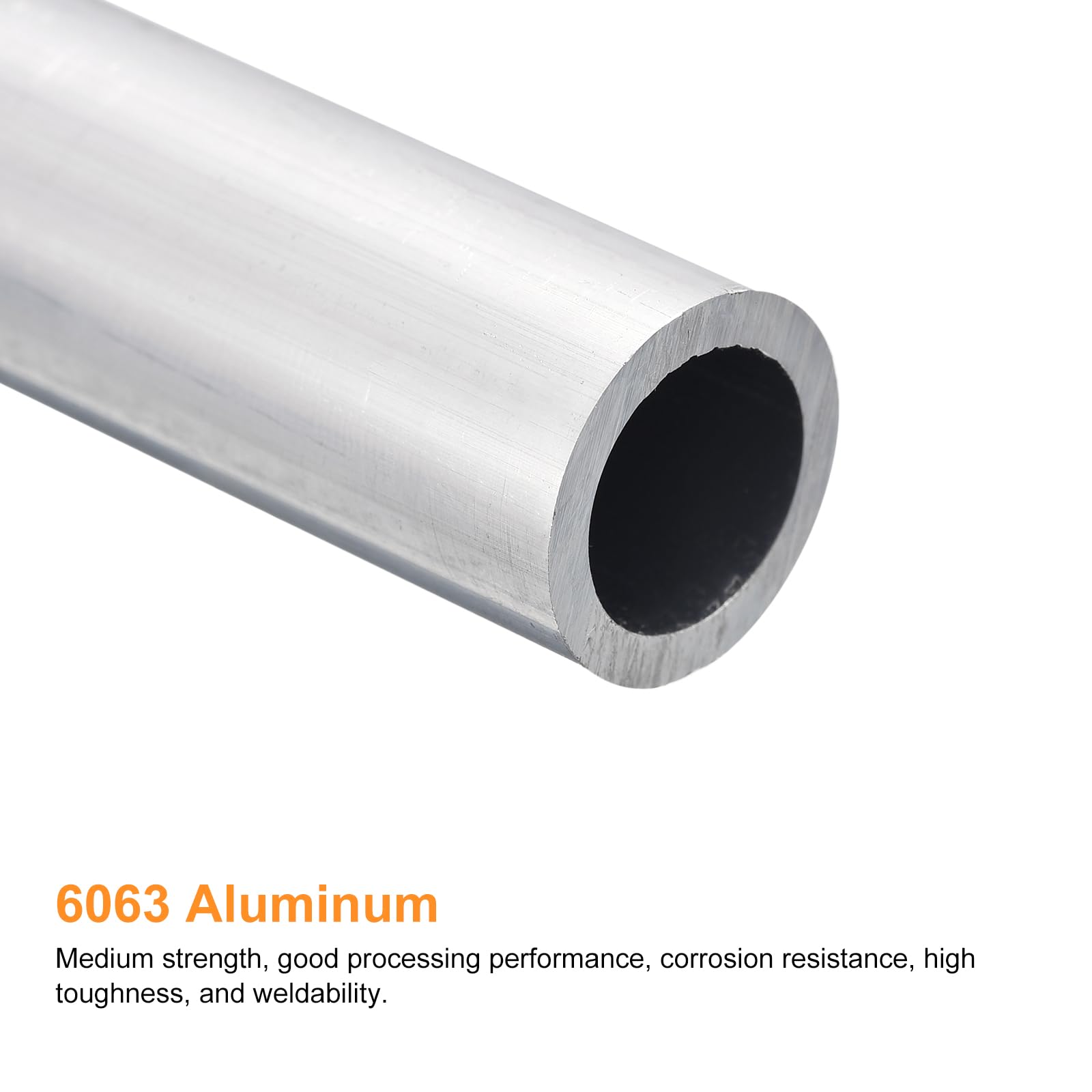 DMiotech Aluminium-Rundrohr – 15mm OD X 8mm ID, 300mm Länge, 6063 Alu, Für Maschinenbau & DIY