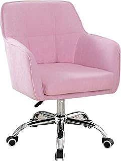 KYSZD-Uhren Silla de Trabajo con Soporte Lumbar Silla de Oficina giratoria de Lino Silla ergonómica ejecutiva reclinable para computadora Altura del Asiento: 44-52cm