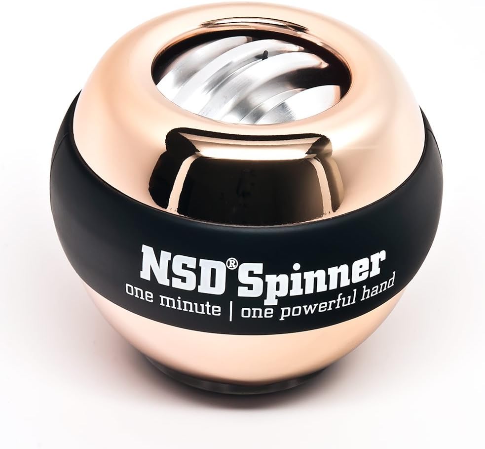 NSD Power Ultimate Winner's Precision Sterling Spinner Gyroscopic Wrist and Forearm Exerciser with Digital Speedometer, Lightweight Aluminum Rotor and Stainless Steel Shell : Sports & Outdoors
