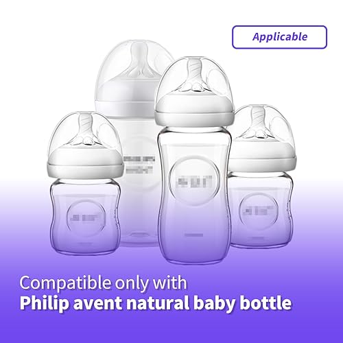 Miniatura 3 de Kit de conversión suave de vaso con pajita para biberón natural Philips Avent, kit de transición para niños pequeños con boquilla superior de popote