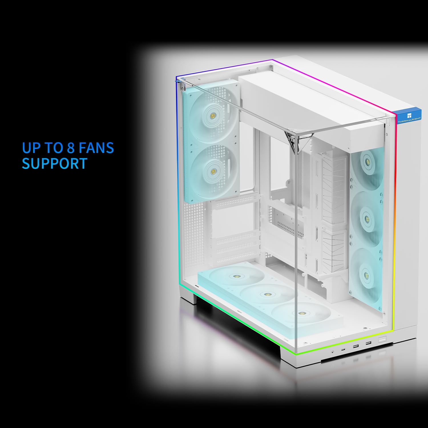 Amazon.co.jp: Thermalright A70 ARGB ホワイト ATX ゲーミングケース