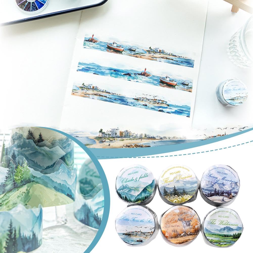 Washi Tape Stickers Strong Adhesion BOPP Film Acrylic Adhesive for Packaging Crafts DIY Temperature Resistant Smooth Application Multi-Purpose Use