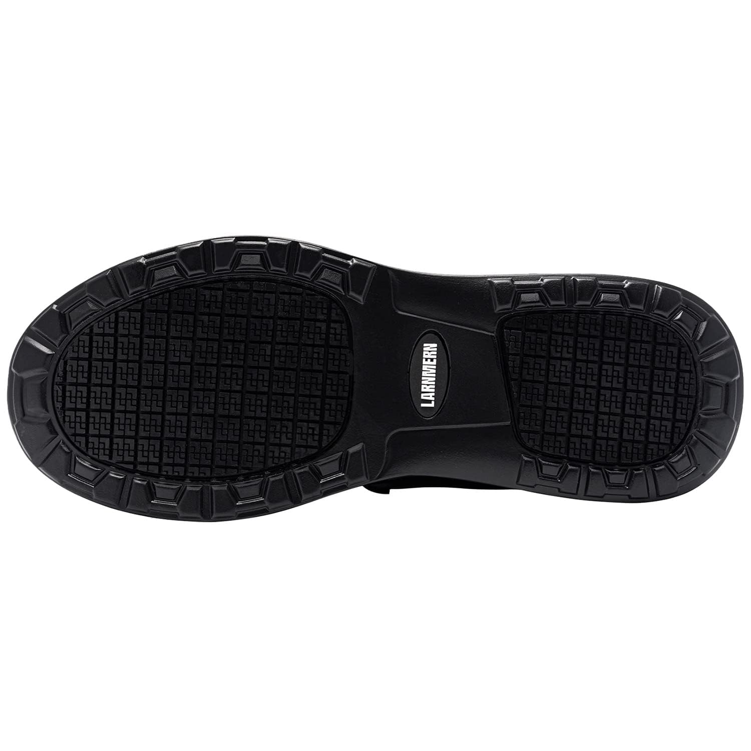 LARNMERN Zapatos de Trabajo Antideslizante SRC Impermeable Chef sin Puntera