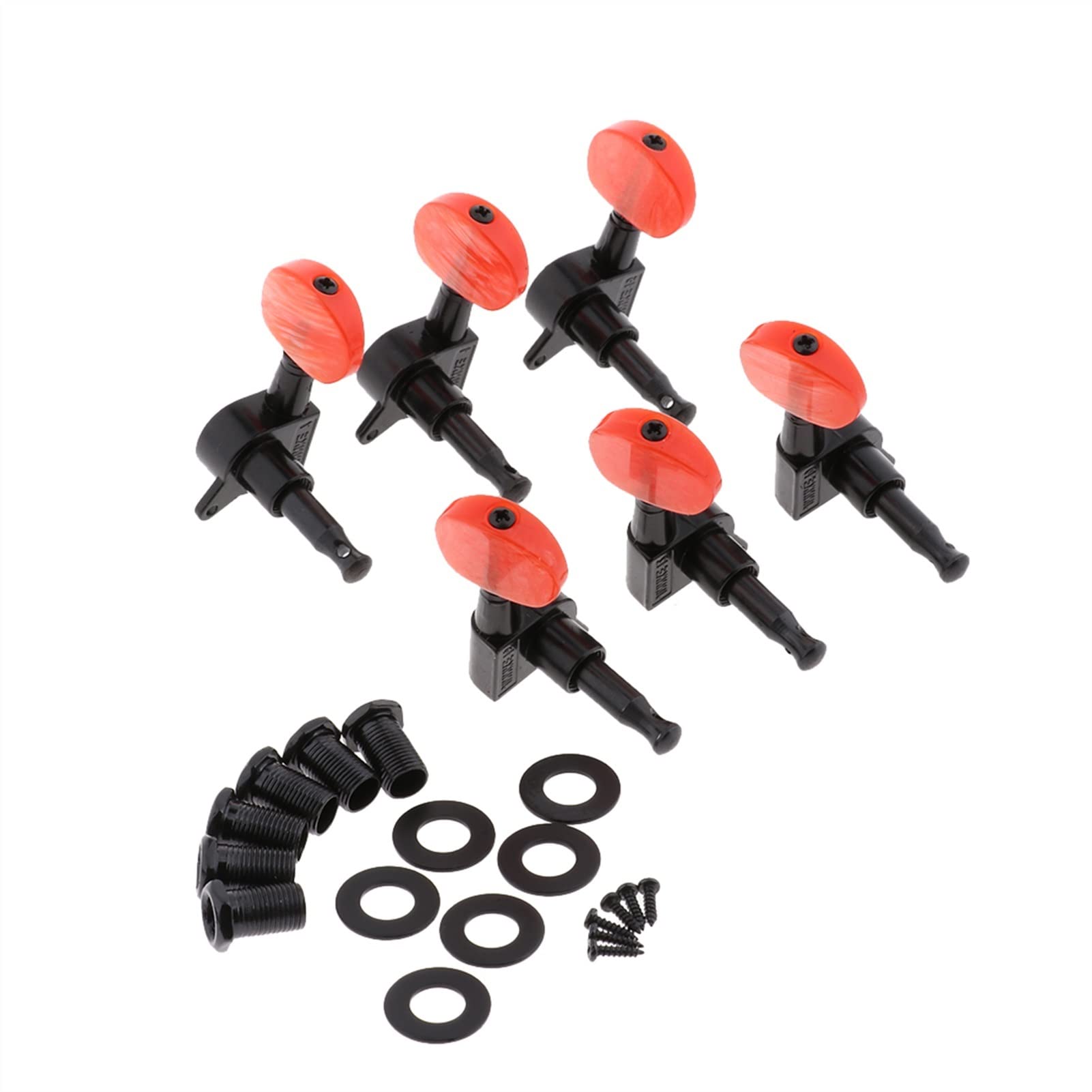 Cheville d'accord corde guitare 6pcs 3L 3R Guitare Tuning Pegs Tuners Machine Heads Remplacements Partie