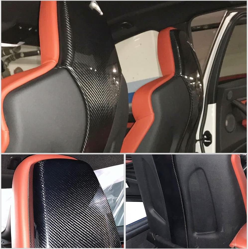 Dry Carbon Fiber Seat back Cover for BMW F80 M3 F82 F83 M4 2014-2019 Seat Interior Decoration Trim Factory Outlet (2pcs /set)