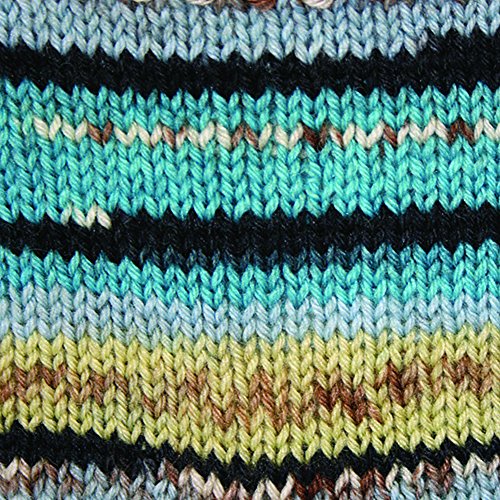 Image of Patons Kroy Socks Yarn - (1) - 1.75 oz - Turquoise Jacquard - For Crochet, Knitting & Crafting