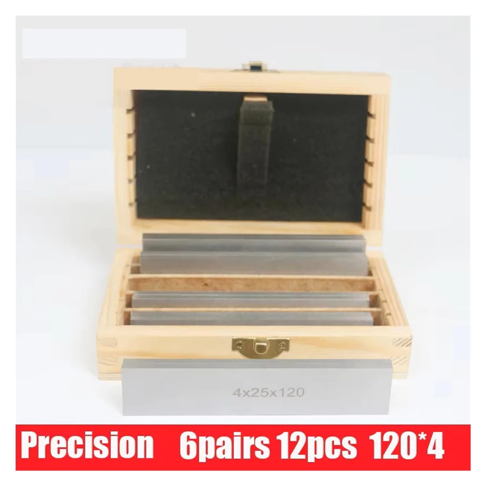 Zestaw 6 par podkładek CNC ze stali stopowej 120 mm X (10-35 mm) Równoległy blok wzorcowy do listwy frezarskiej imadła Precyzyjny pomiar