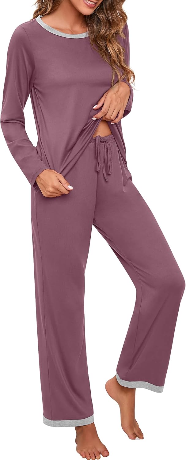 PrinStory 2025 Women's Pajama Set Long Sleeve Sleepwear Ladies Soft Pjs Lounge Set - Image 4