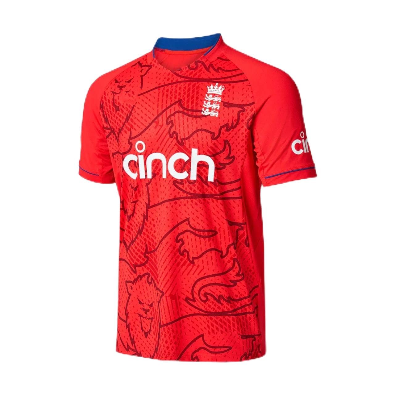 England 2022 Red T20 World Cup Cricket Fan Jersey - 100% Fast Dry Polyester (England Cricket 2022 - M-40)