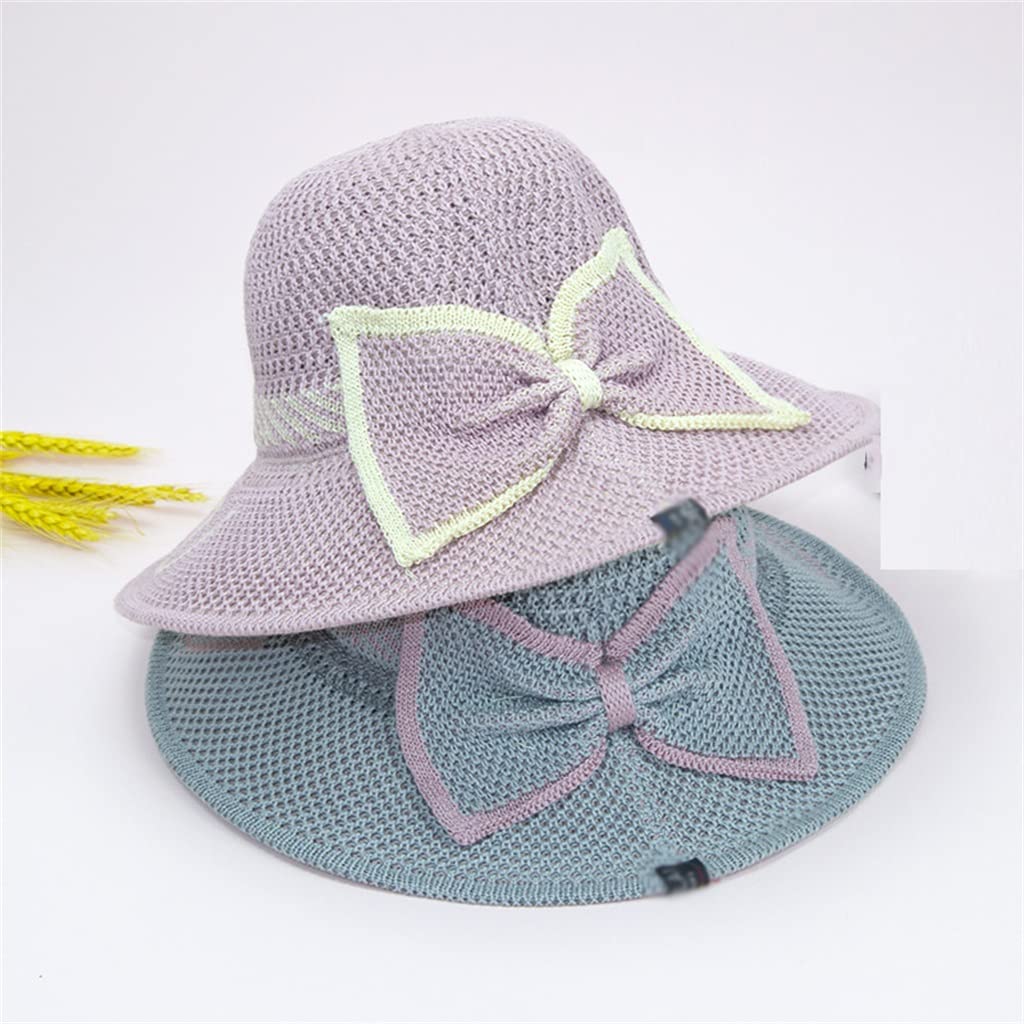 Cappello di Paglia Intrecciato Estivo Cappello da Pescatore da Spiaggia Cappello da Sole da Donna Cappello di Paglia Cappello per Il Tempo Libero all'aperto (Color : A, Size : One Size) (A One Size)