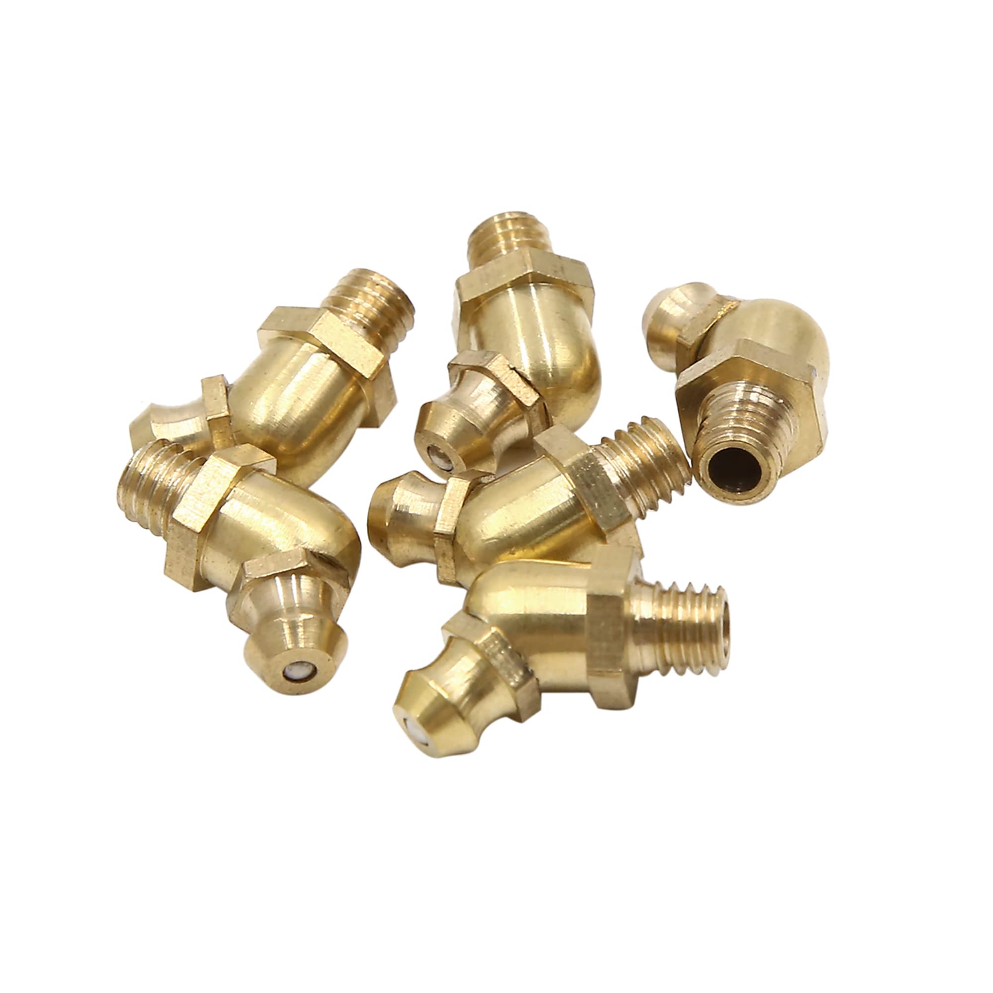 ABSOPRO 4 Stück M6 X 1 Schmiernippel - Edelstahl 45 Grad Winkel