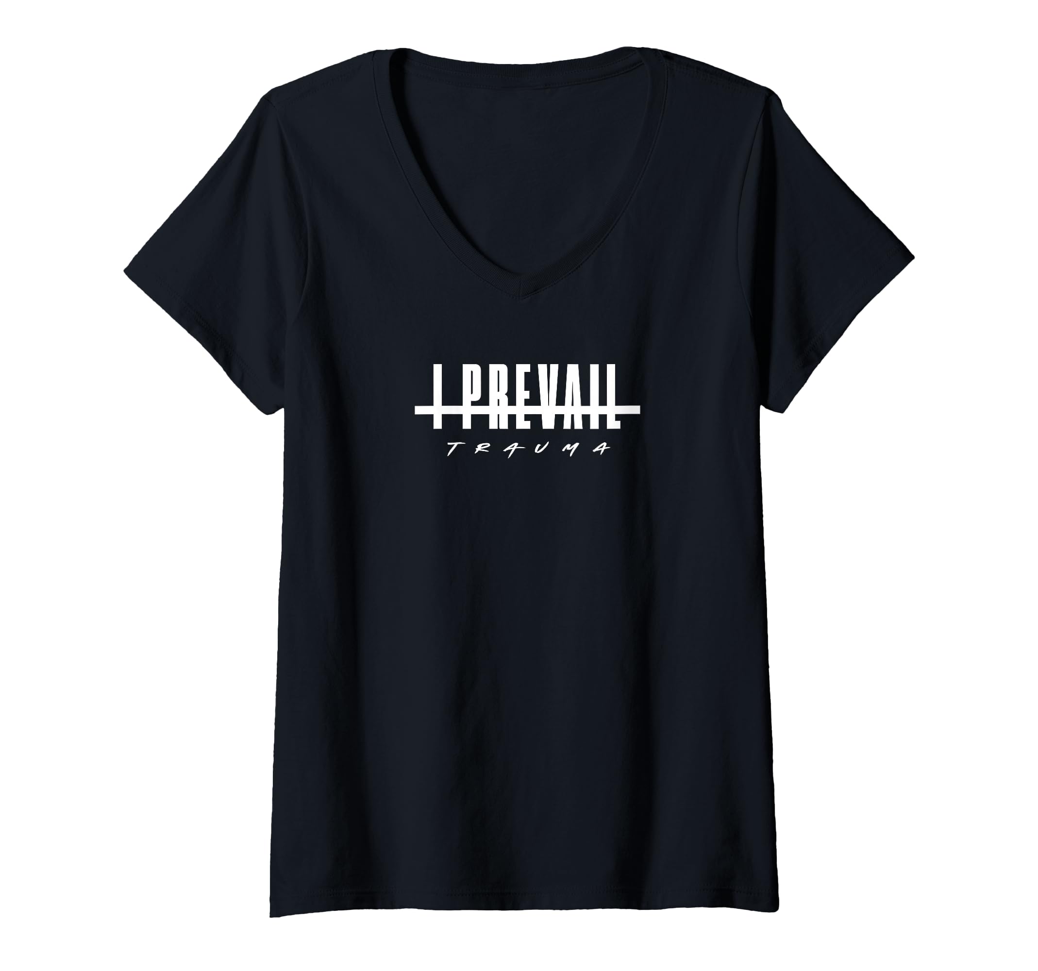 Womens I Prevail - Diagonal - Official Merchandise V-Neck T-Shirt
