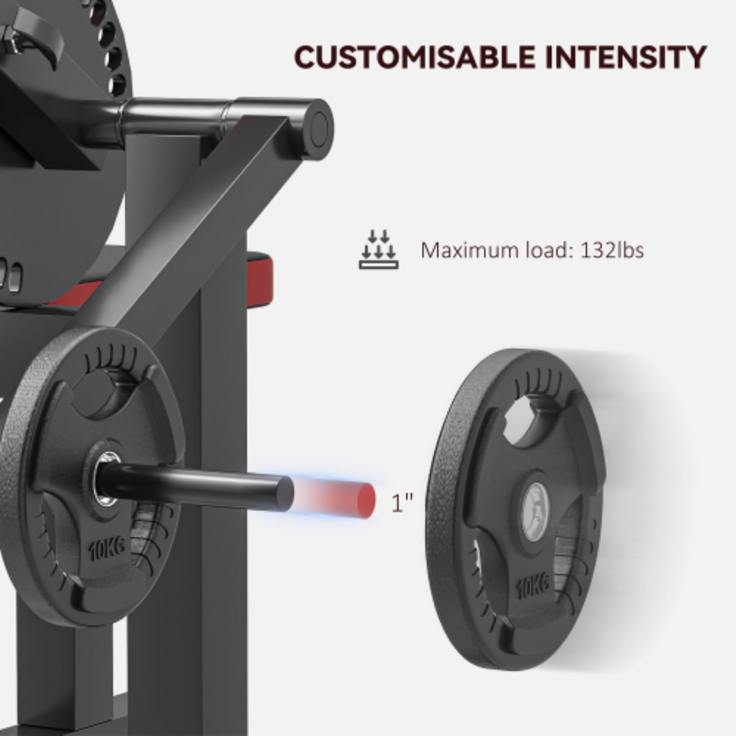 2 in 1 Biceps Curl Bench, Biceps Curl Machine, Triceps Extension Machine, Strength Trainer with Adjustable Seat and Elbow Pads, Adjustable Height,Suitable for Home Gym Workout