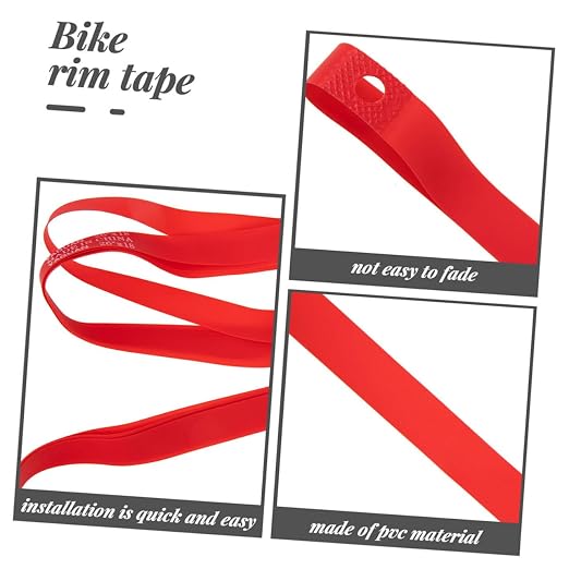 Cinta protectora para llantas de bicicleta pack 2 rojo miniatura 6