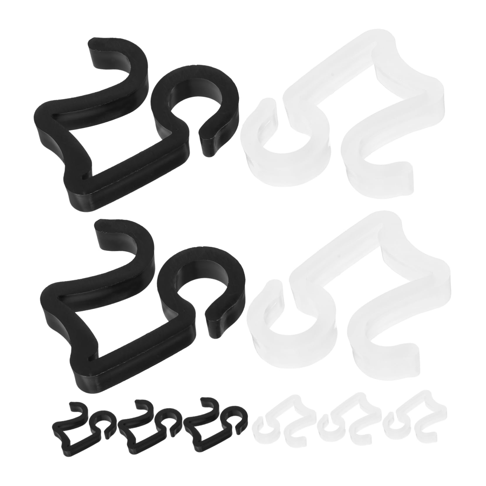 Milisten 40pcs String Garden Light Clips Durable Outdoor Hooks for String Lights Weatherproof Gutter Hangers Material for Garden Decoration Mix