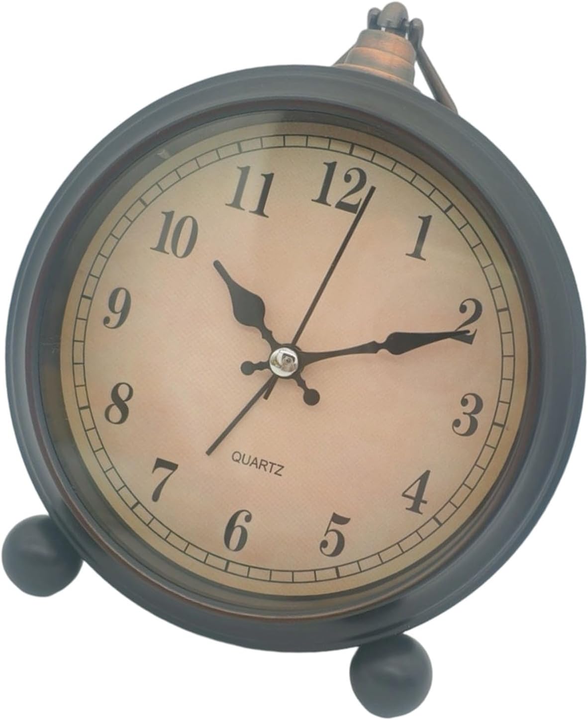 5inch Vintage Alarm Clock with Not Ticking Noise Battery Operated Night Light Home Travel Essential Bedroom Desk Not Ticking Alarm image 3
