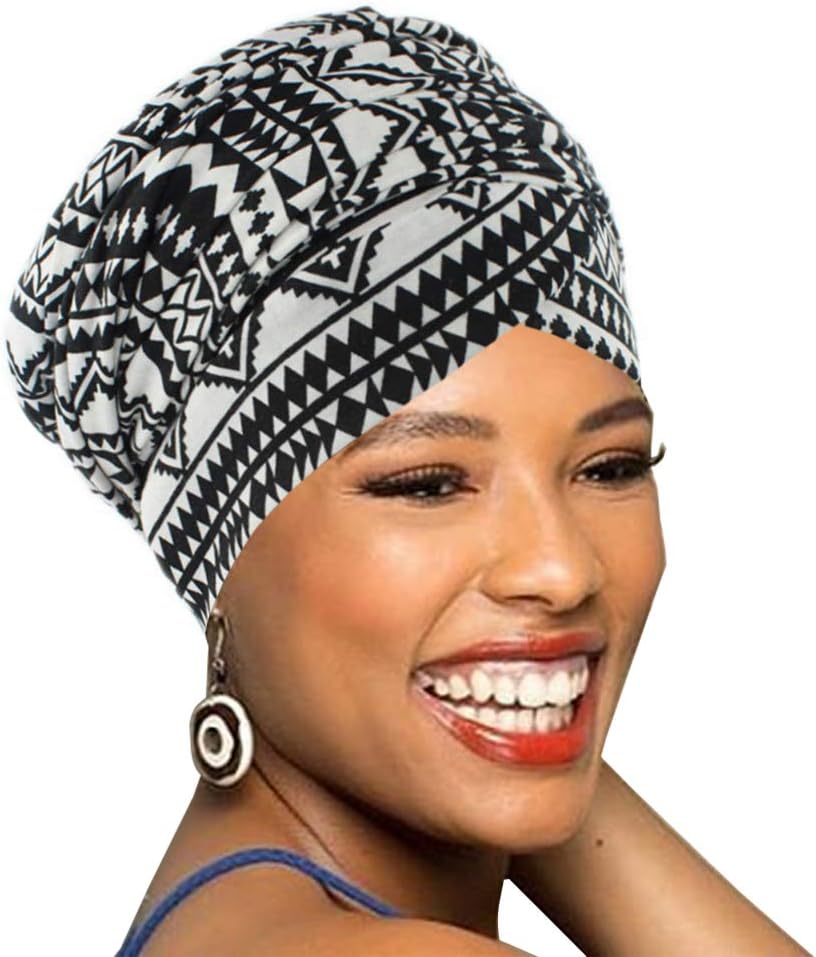 BABAHUEasy Wearing African Head Wrap,Long Scarf Turban Shawl Hair Bohemian Headwrap