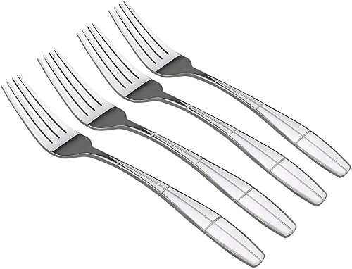 12 tenedores de acero inoxidable