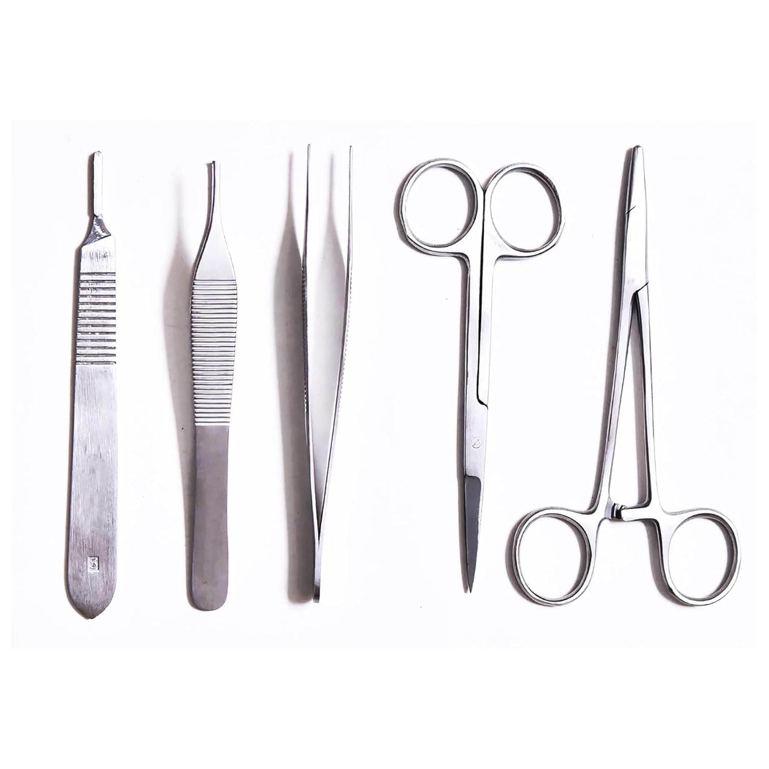 5pc Micro Surgical Instrument Set (Needle Holder, Scissor, Adson Forcep Tooth, Adson Forcep non Tooth, Scalpel Handle) (B0CKBCJS2M) Amazon Price History, Amazon Price Tracker