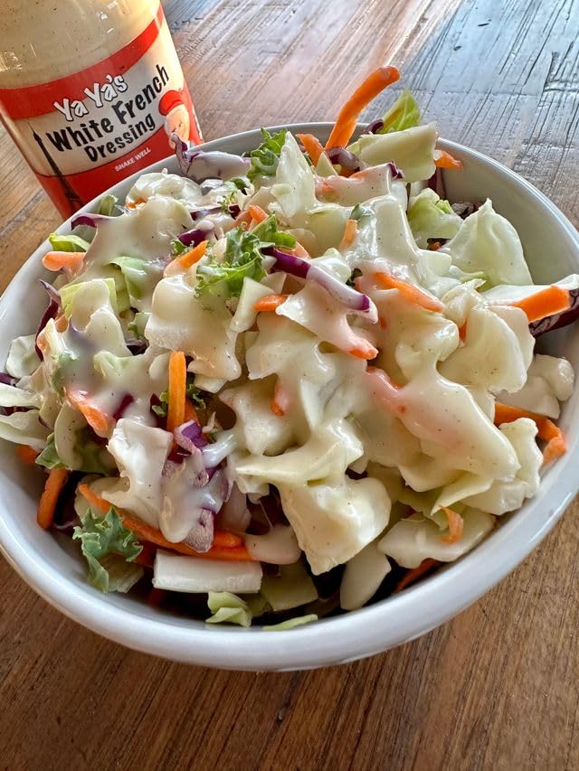 Ya Ya's Salad Dressings, White French Salad Dressing, Gluten Free, No High Fructose Corn Syrup Dressing (16 Ounce, White French) : Grocery & Gourmet Food