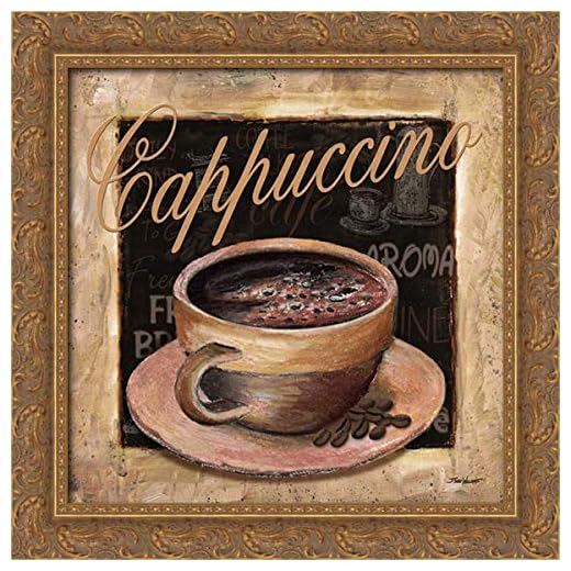 Williams, Todd 20x20 Gold Ornate Framed Canvas Art Print Titled: Cappuccino