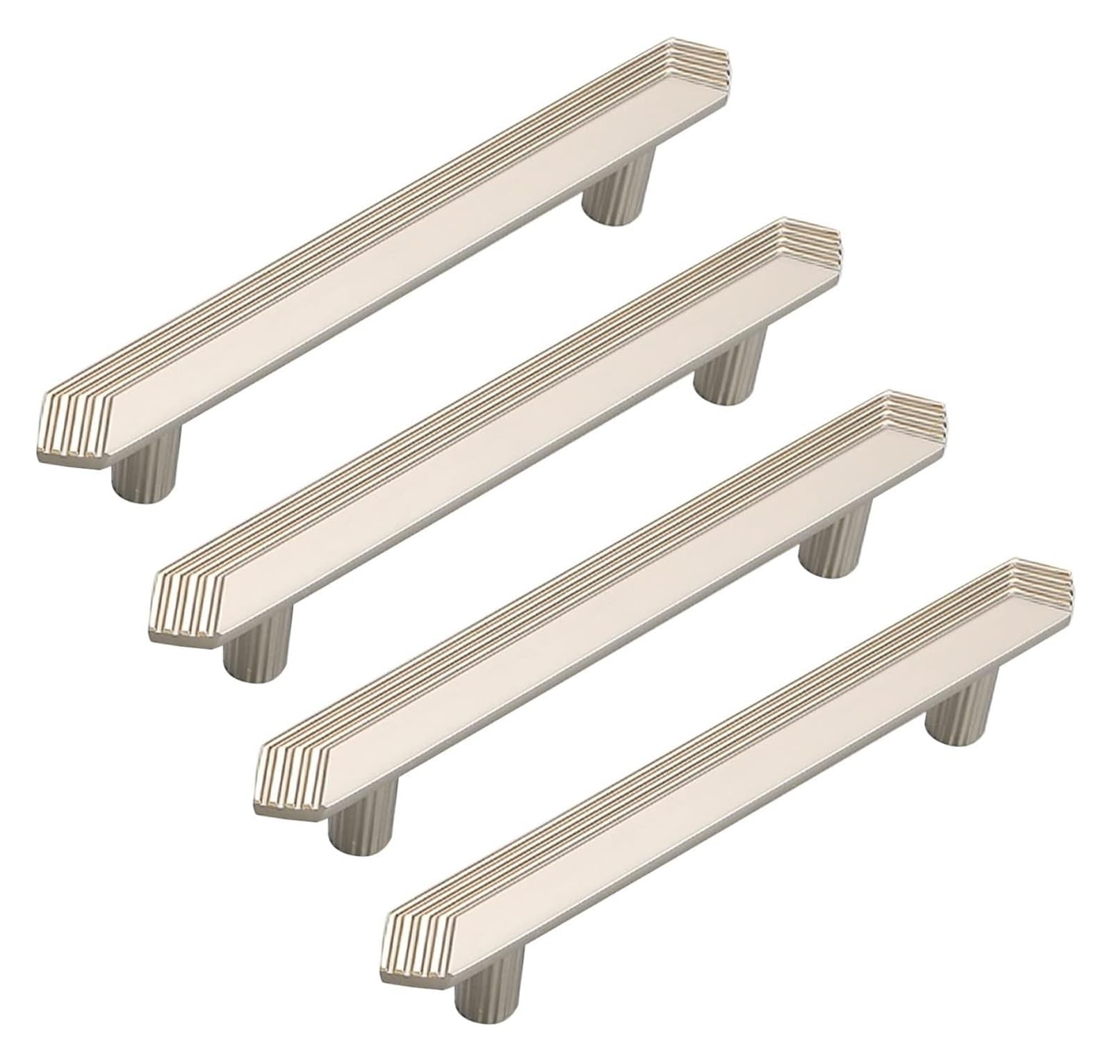 Mbhhu B Hidden Drawer Pulls，4 X Kitchen Cupboard Handles Drawer Hardware Handle Cabinet Door Handle Modern Furniture Handles Wardrobe Decorative Pull Knobs, For Storage Cabinets(,Hole Distance 96Mm)