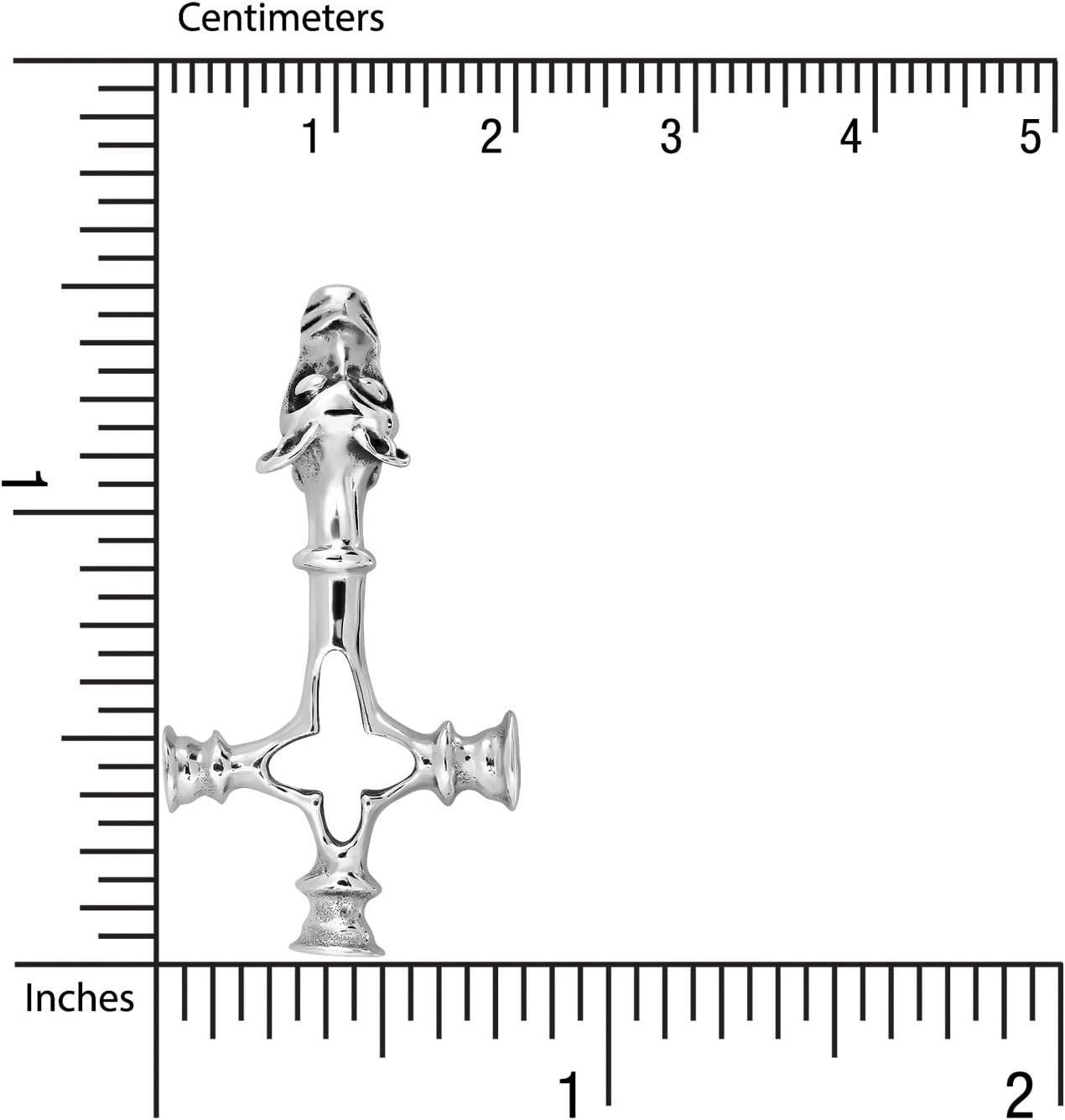 WithLoveSilver 925 Sterling Silver Viking Nordic Amulet Talisman Norse Warrior Wolf Cross Pendant