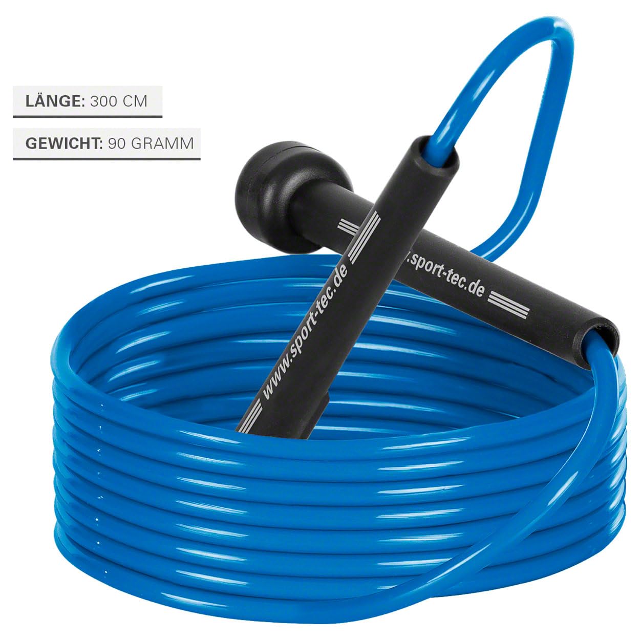 Sport-Tec Springseil Speed Rope-Set, verstellbar, 300 cm, 10 Stück, inkl. Aufbewahrungsbeutel
